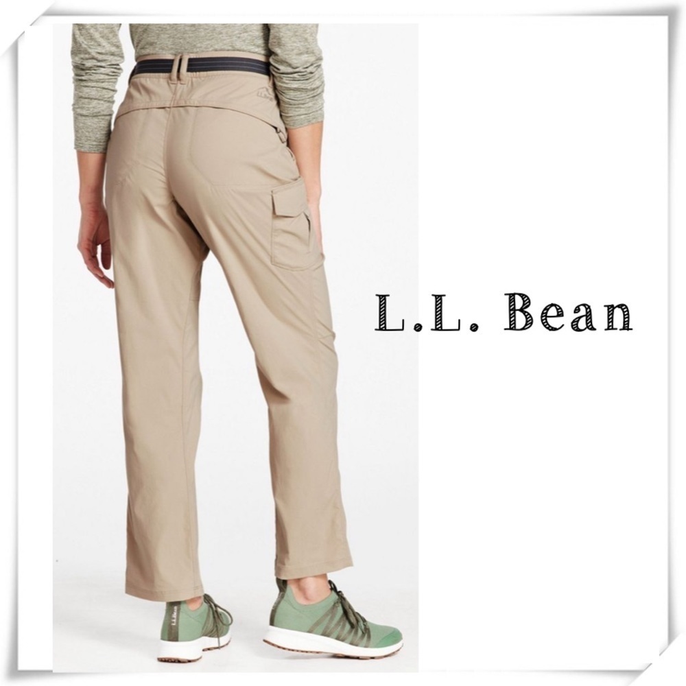 L.l. Bean Tropicwear lightweight Outdoor Hiking Pant in Soft Sand Beige Size M